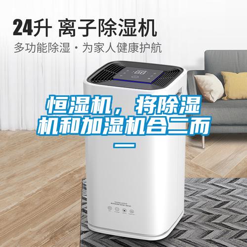 恒濕機(jī)，將除濕機(jī)和加濕機(jī)合二而一