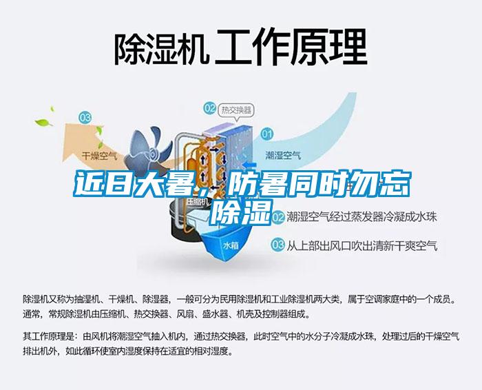 近日大暑，防暑同時(shí)勿忘除濕