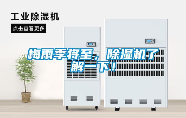 梅雨季將至，除濕機了解一下！