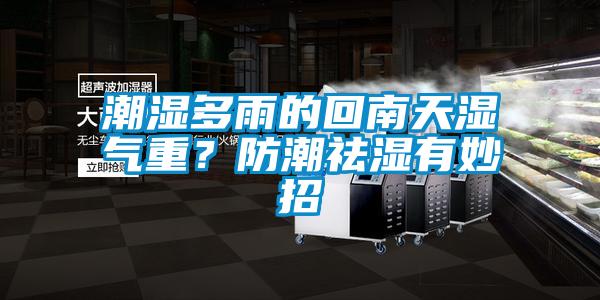 潮濕多雨的回南天濕氣重？防潮祛濕有妙招