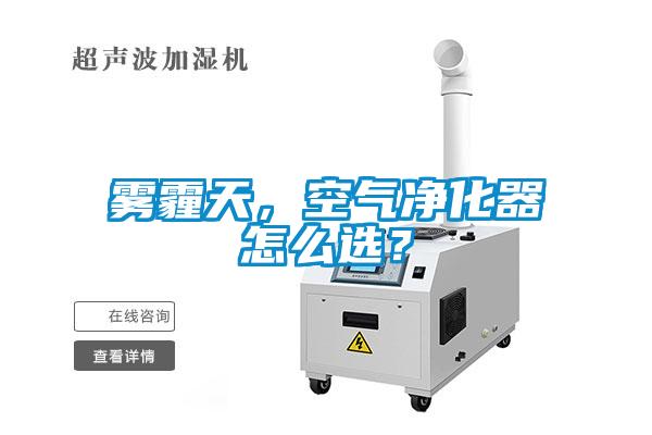 霧霾天，空氣凈化器怎么選？