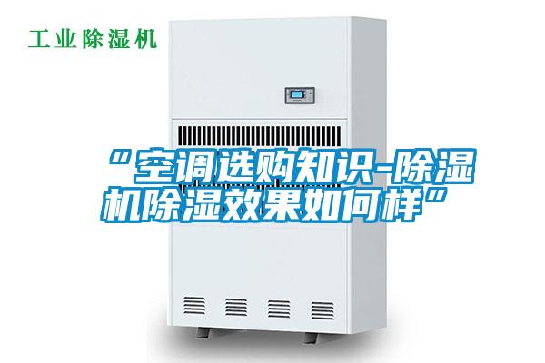 “空調(diào)選購(gòu)知識(shí)-除濕機(jī)除濕效果如何樣”