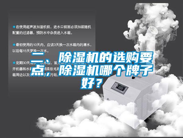二、除濕機的選購要點，除濕機哪個牌子好？