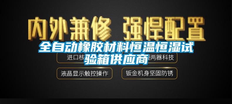 全自動(dòng)橡膠材料恒溫恒濕試驗(yàn)箱供應(yīng)商