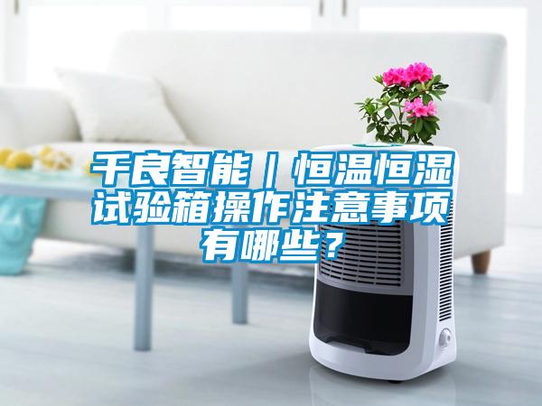千良智能｜恒溫恒濕試驗(yàn)箱操作注意事項(xiàng)有哪些？