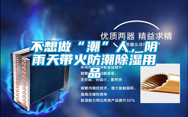 不想做“潮”人，陰雨天帶火防潮除濕用品