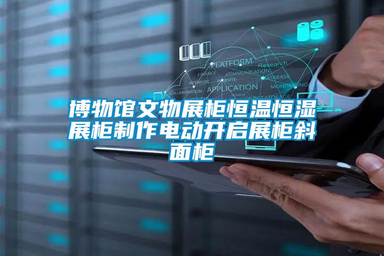 博物館文物展柜恒溫恒濕展柜制作電動開啟展柜斜面柜