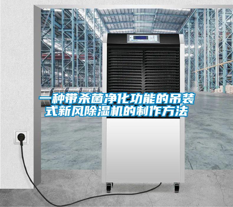 一種帶殺菌凈化功能的吊裝式新風除濕機的制作方法