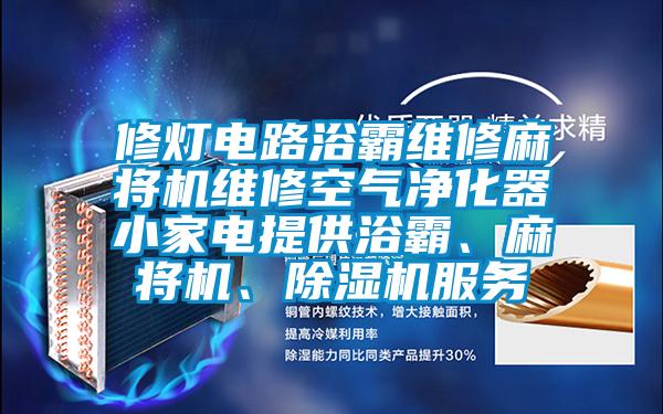 修燈電路浴霸維修麻將機維修空氣凈化器小家電提供浴霸、麻將機、除濕機服務(wù)