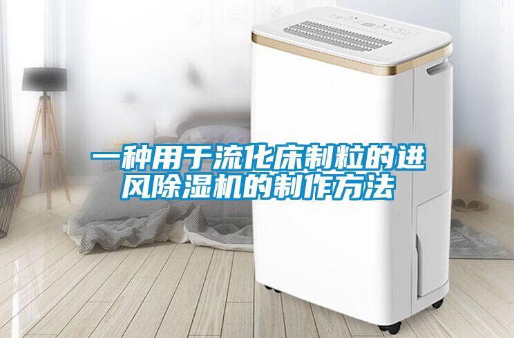 一種用于流化床制粒的進風(fēng)除濕機的制作方法