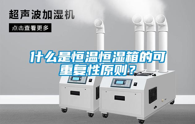 什么是恒溫恒濕箱的可重復(fù)性原則？