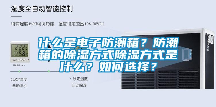 什么是電子防潮箱？防潮箱的除濕方式除濕方式是什么？如何選擇？