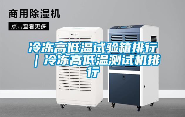 冷凍高低溫試驗(yàn)箱排行｜冷凍高低溫測(cè)試機(jī)排行