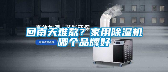 回南天難熬？家用除濕機(jī)哪個(gè)品牌好