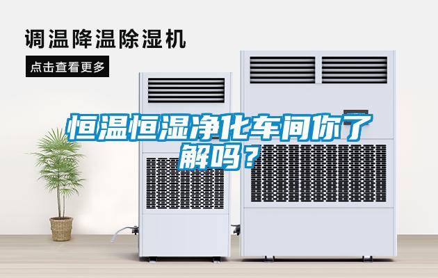 恒溫恒濕凈化車間你了解嗎？