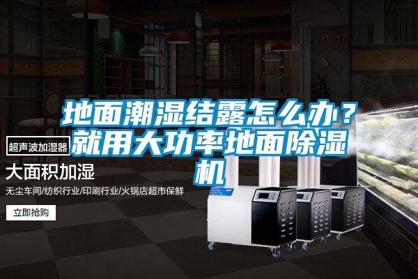 地面潮濕結(jié)露怎么辦？就用大功率地面除濕機(jī)