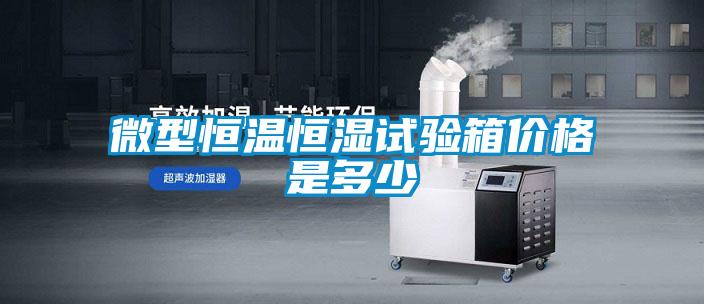 微型恒溫恒濕試驗箱價格是多少