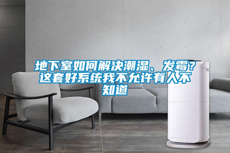 地下室如何解決潮濕、發(fā)霉？這套好系統(tǒng)我不允許有人不知道
