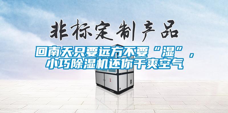 回南天只要遠(yuǎn)方不要“濕”，小巧除濕機(jī)還你干爽空氣