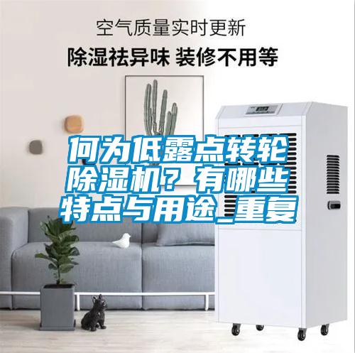 何為低露點轉(zhuǎn)輪除濕機？有哪些特點與用途_重復(fù)