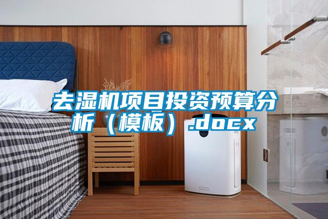 去濕機(jī)項(xiàng)目投資預(yù)算分析（模板）.docx