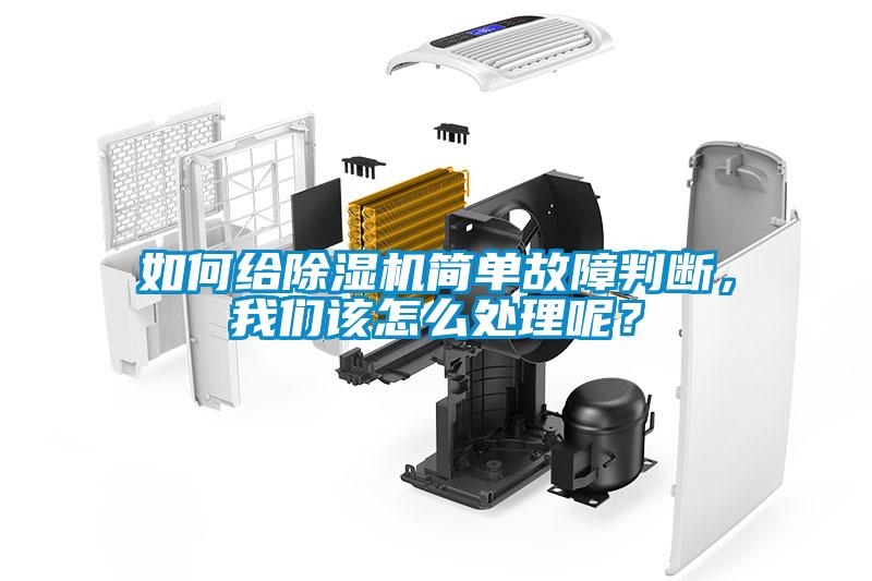 如何給除濕機(jī)簡(jiǎn)單故障判斷，我們?cè)撛趺刺幚砟兀?></div>
								<div   id=