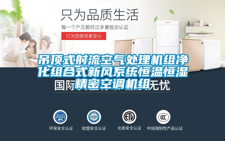 吊頂式射流空氣處理機組凈化組合式新風系統(tǒng)恒溫恒濕精密空調(diào)機組