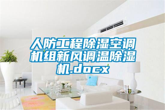 人防工程除濕空調(diào)機組新風調(diào)溫除濕機.docx