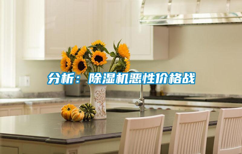 分析：除濕機惡性價格戰(zhàn)