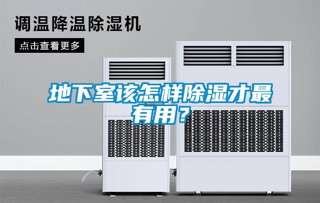 地下室該怎樣除濕才最有用？