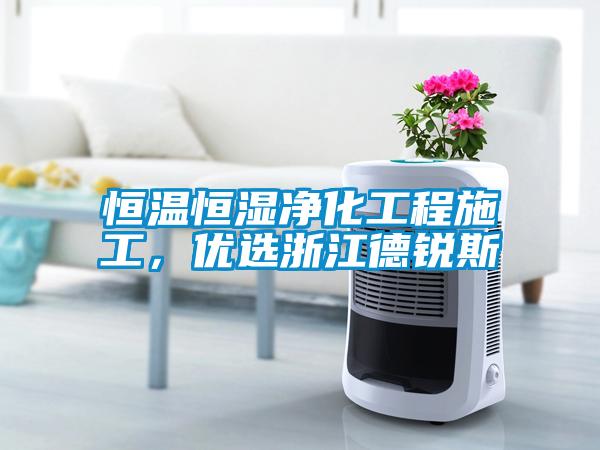 恒溫恒濕凈化工程施工，優(yōu)選浙江德銳斯