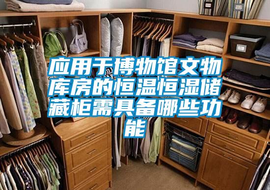 應(yīng)用于博物館文物庫(kù)房的恒溫恒濕儲(chǔ)藏柜需具備哪些功能