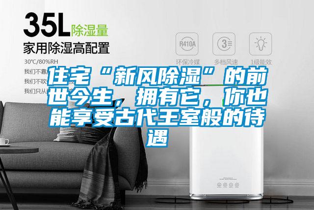 住宅“新風(fēng)除濕”的前世今生，擁有它，你也能享受古代王室般的待遇