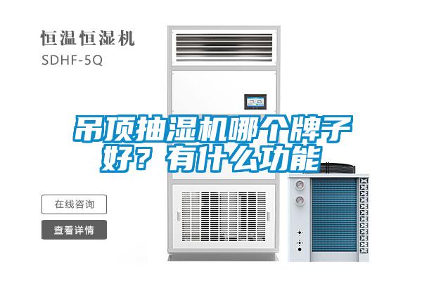 吊頂抽濕機(jī)哪個(gè)牌子好？有什么功能