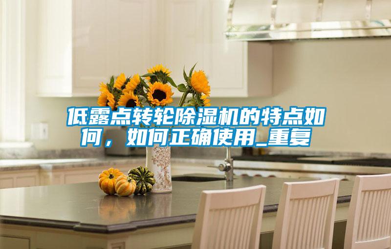 低露點轉(zhuǎn)輪除濕機的特點如何，如何正確使用_重復(fù)