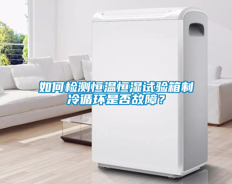 如何檢測恒溫恒濕試驗箱制冷循環(huán)是否故障？