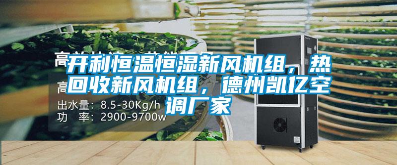 開(kāi)利恒溫恒濕新風(fēng)機(jī)組，熱回收新風(fēng)機(jī)組，德州凱億空調(diào)廠家