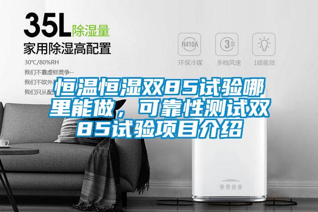 恒溫恒濕雙85試驗(yàn)?zāi)睦锬茏?，可靠性測(cè)試雙85試驗(yàn)項(xiàng)目介紹