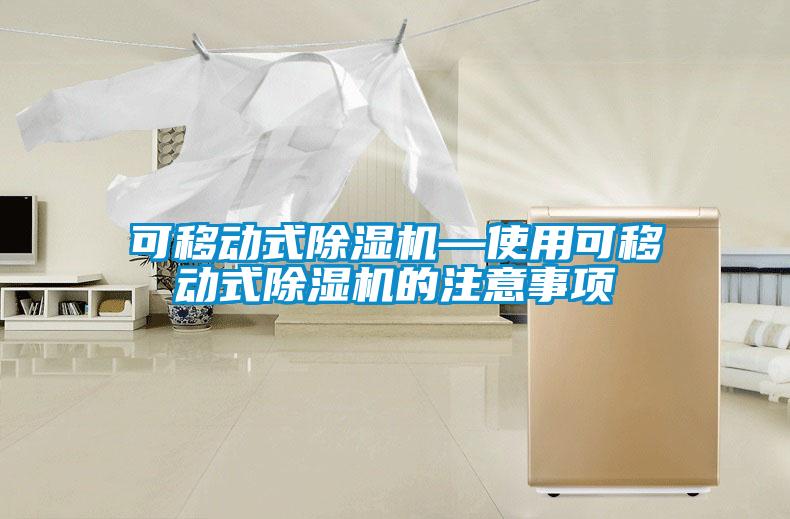 可移動(dòng)式除濕機(jī)—使用可移動(dòng)式除濕機(jī)的注意事項(xiàng)