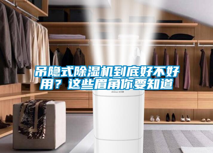 吊隱式除濕機(jī)到底好不好用？這些眉角你要知道