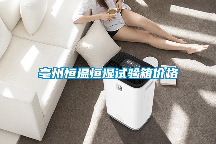 亳州恒溫恒濕試驗箱價格