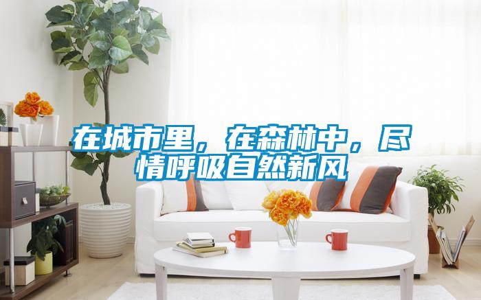 在城市里，在森林中，盡情呼吸自然新風(fēng)