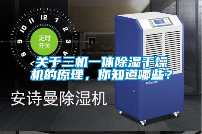 關(guān)于三機(jī)一體除濕干燥機(jī)的原理，你知道哪些？