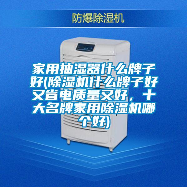 家用抽濕器什么牌子好(除濕機(jī)什么牌子好又省電質(zhì)量又好，十大名牌家用除濕機(jī)哪個好)