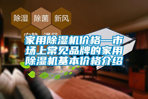 家用除濕機(jī)價(jià)格—市場上常見品牌的家用除濕機(jī)基本價(jià)格介紹