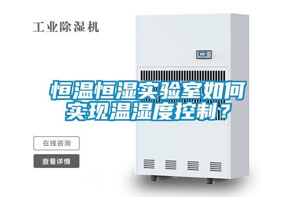 恒溫恒濕實驗室如何實現(xiàn)溫濕度控制？