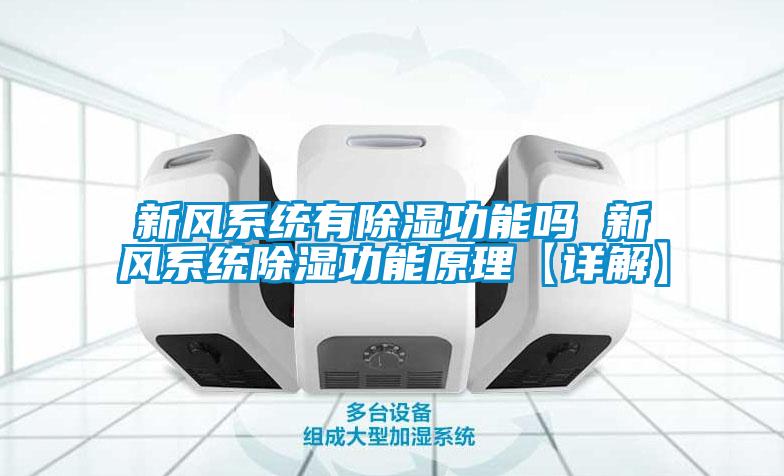 新風系統(tǒng)有除濕功能嗎 新風系統(tǒng)除濕功能原理【詳解】