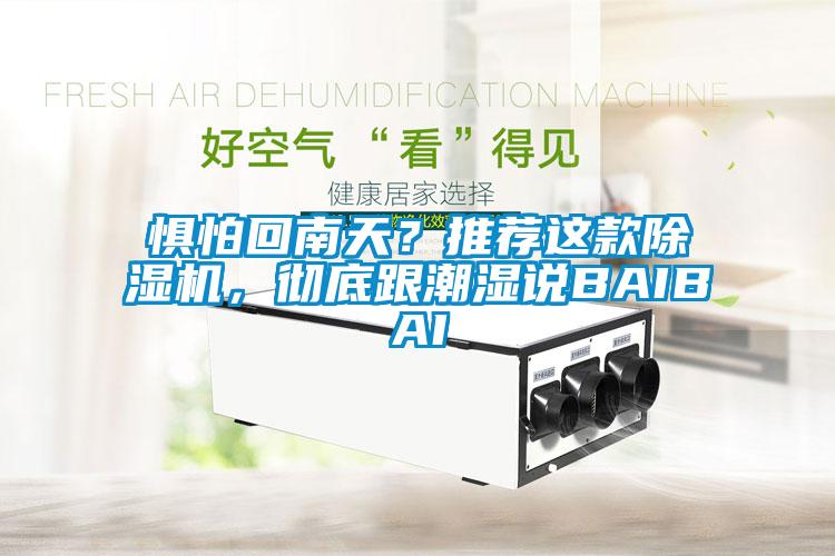 懼怕回南天？推薦這款除濕機，徹底跟潮濕說BAIBAI
