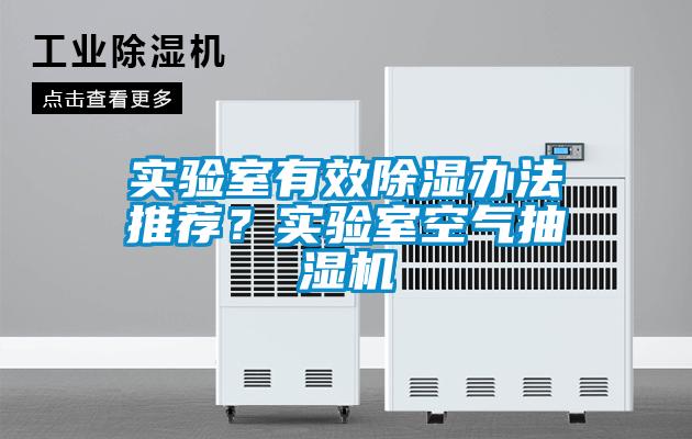 實驗室有效除濕辦法推薦？實驗室空氣抽濕機