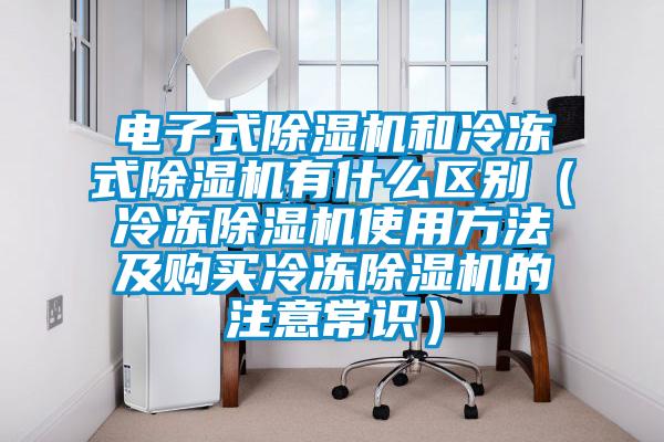 電子式除濕機(jī)和冷凍式除濕機(jī)有什么區(qū)別（冷凍除濕機(jī)使用方法及購(gòu)買冷凍除濕機(jī)的注意常識(shí)）